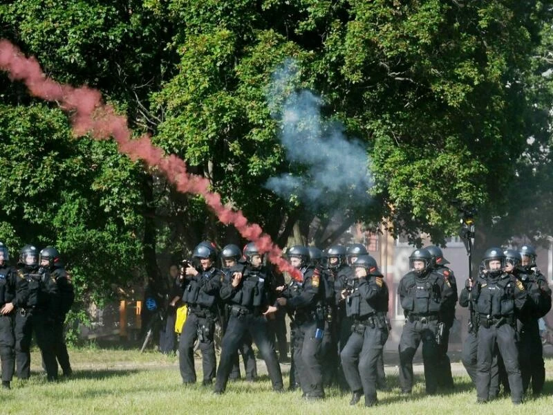 Ausschreitungen am «Tag» in Leipzig