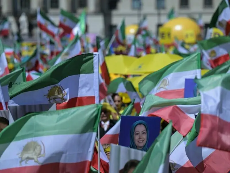 Kundgebung anlässlich der Präsidentschaftswahl im Iran