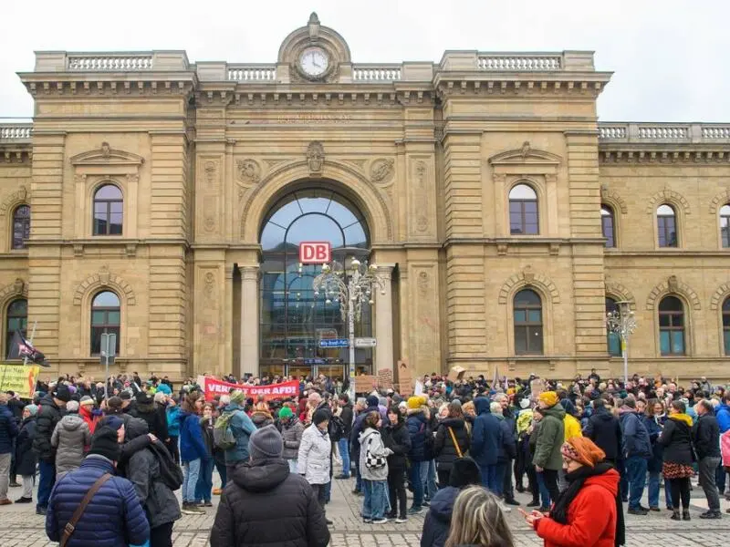 Demonstrationen gegen rechts - Magdeburg