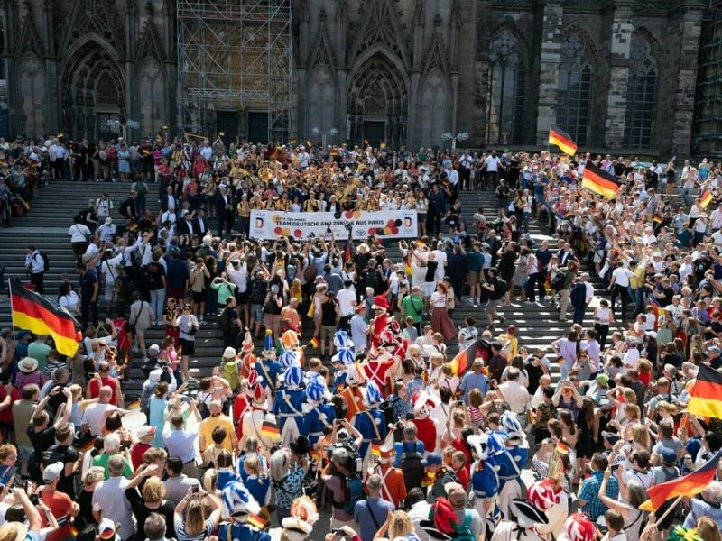 Paris 2024 - Ankunft zurück in Deutschland