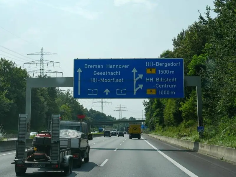 Autobahn A1 Richtung Süden