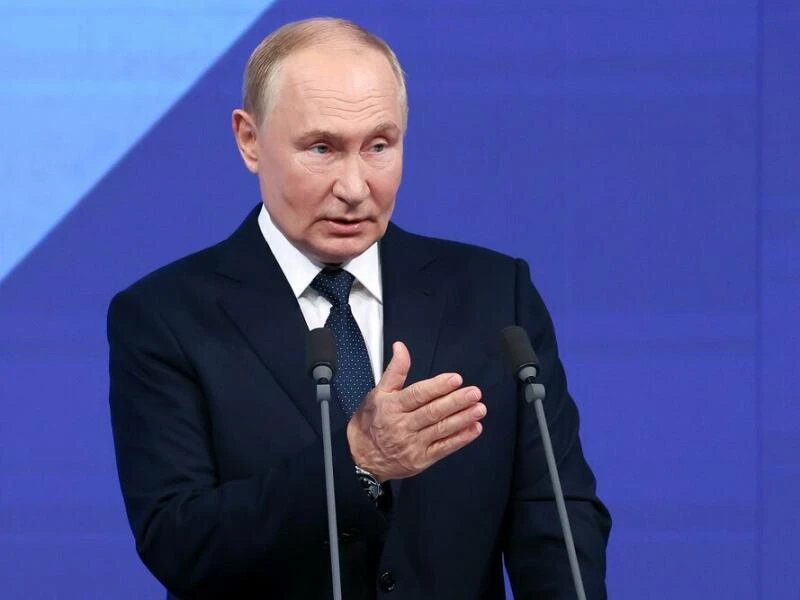 Putin am «Tag der Stadt» in Russland