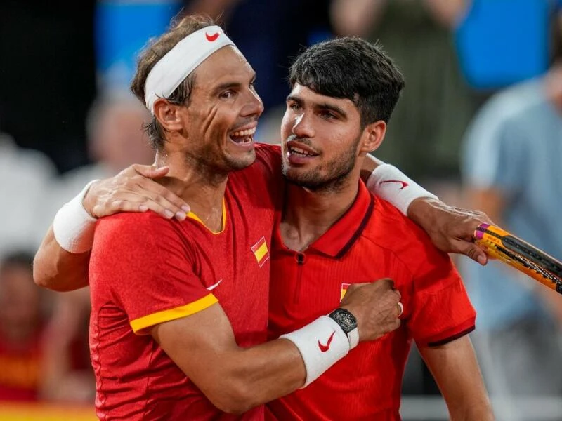 Rafael Nadal und Carlos Alcaraz