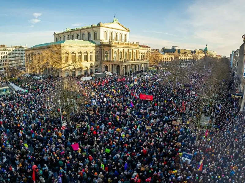 Demonstrationen gegen Rechtsextremismus - Hannover