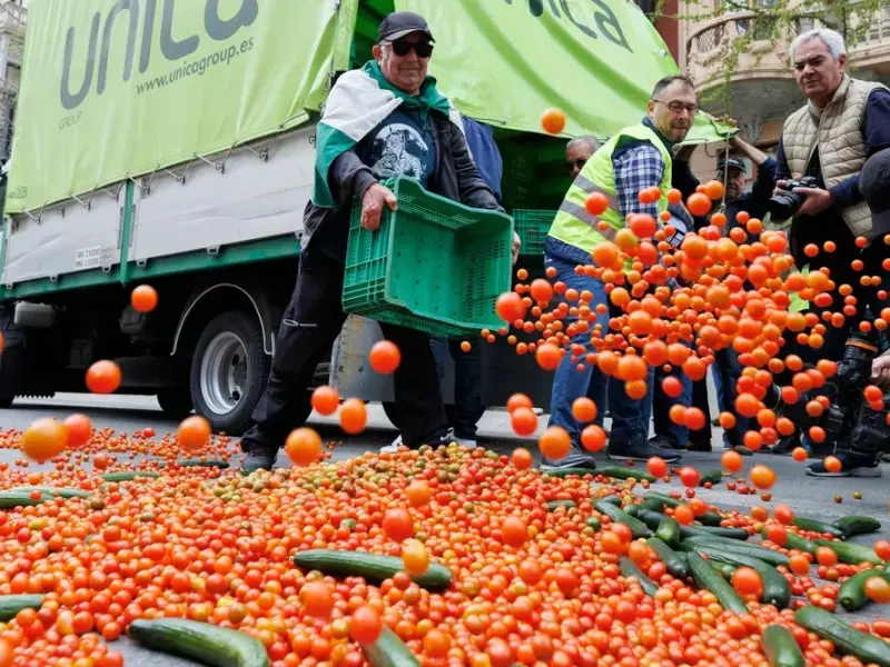 Bauernprotest in Spanien