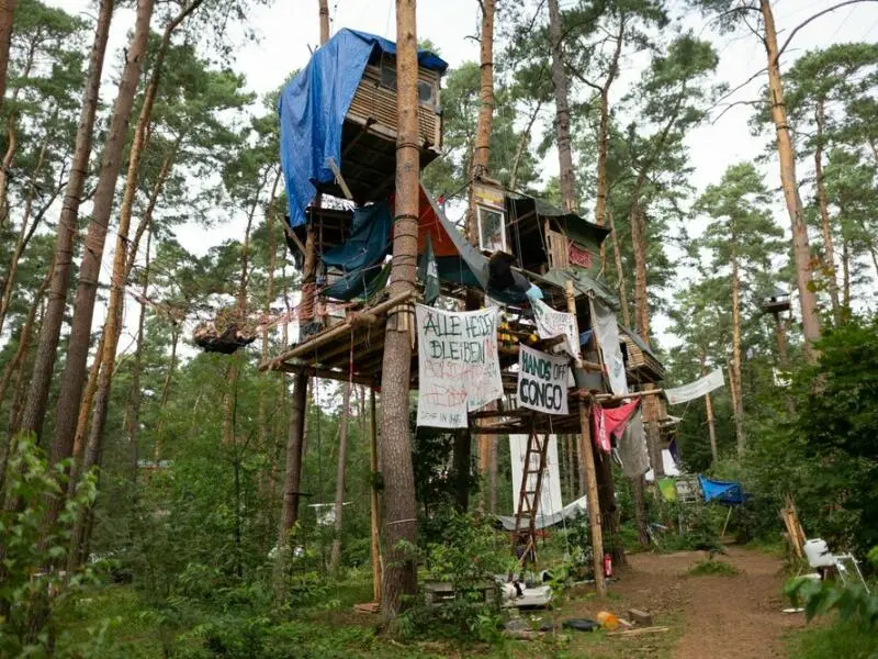 Anti-Tesla-Protestcamp in Grünheide