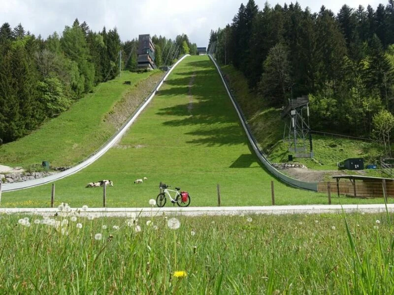 Die Skisprungschanze am Kulm