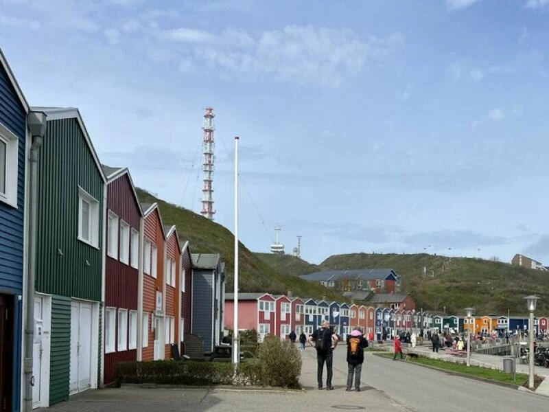 Fischerbuden am Hafen von Helgoland