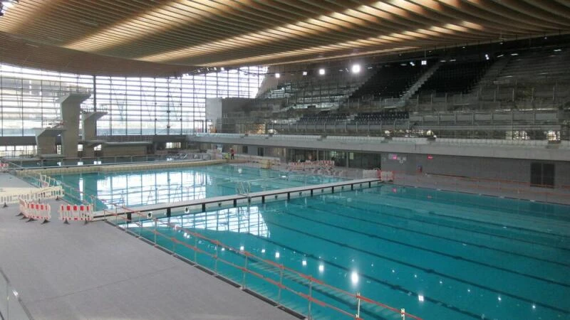 Baustelle des Centre Aquatique Olympique