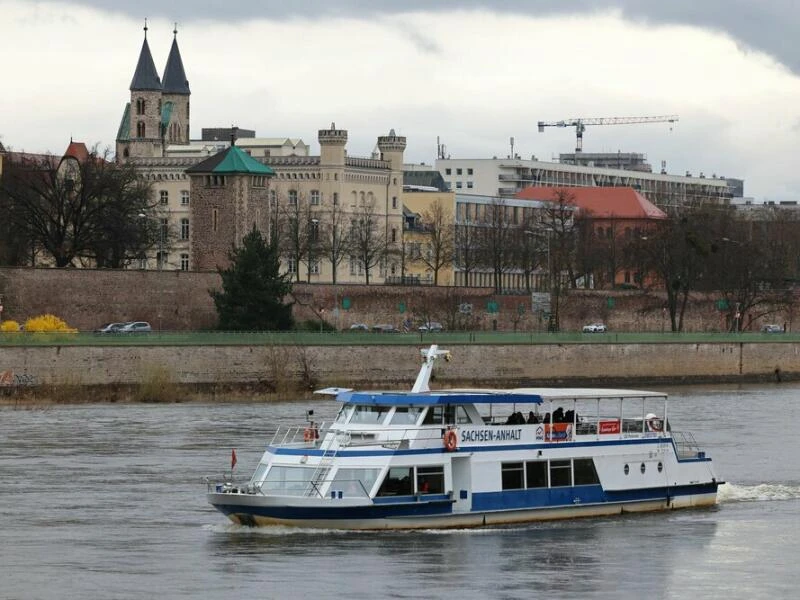 Die Elbe in Magdeburg