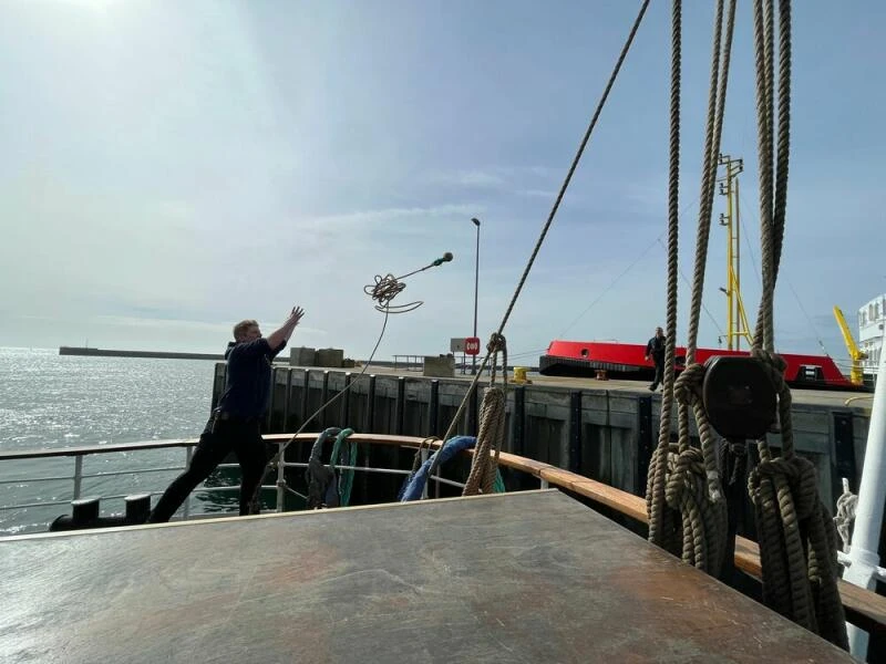 Schiff «Großherzogin Elisabeth» legt in Helgoland an