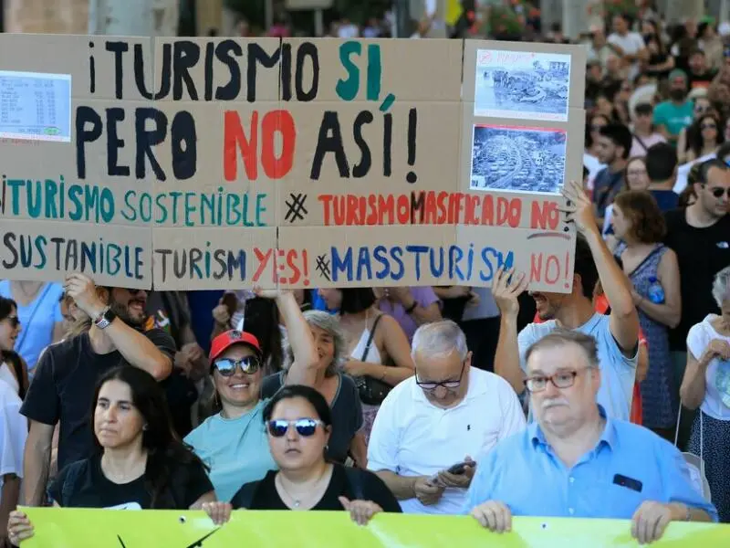 Demo gegen Massentourismus auf Mallorca