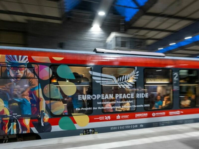 European Peace Ride wirbt für Kulturhauptstadt