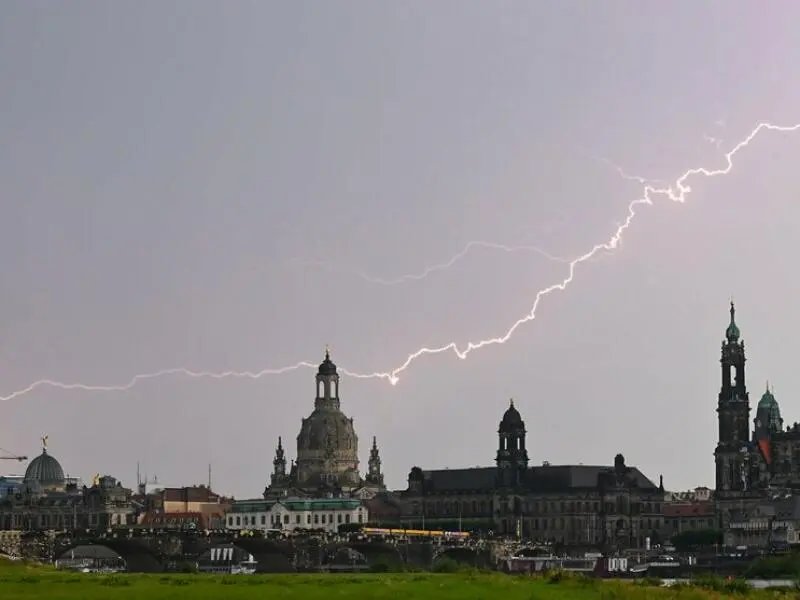 Gewitter in Dresden