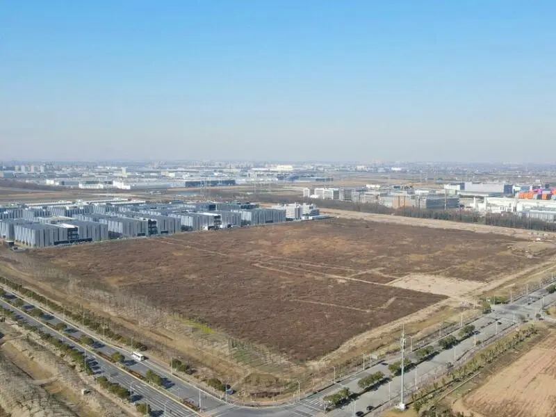 Gelände für Teslafabrik in China