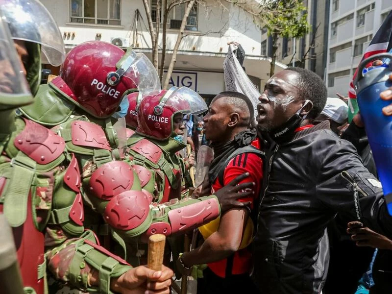 Protest in Kenia