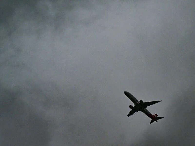 Regen am Flughafen