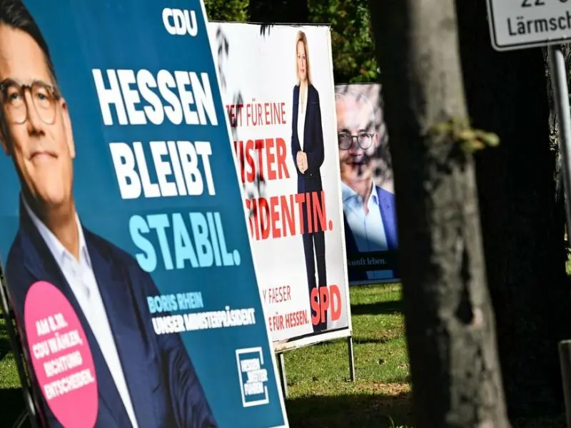 Landtagswahl Hessen - Wahlplakate