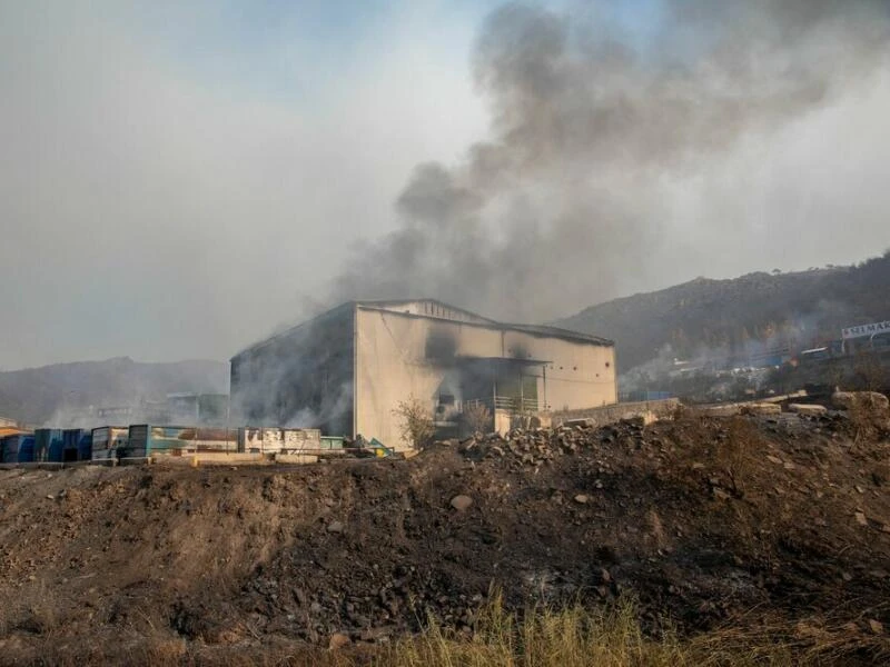 Waldbrände bei Izmir