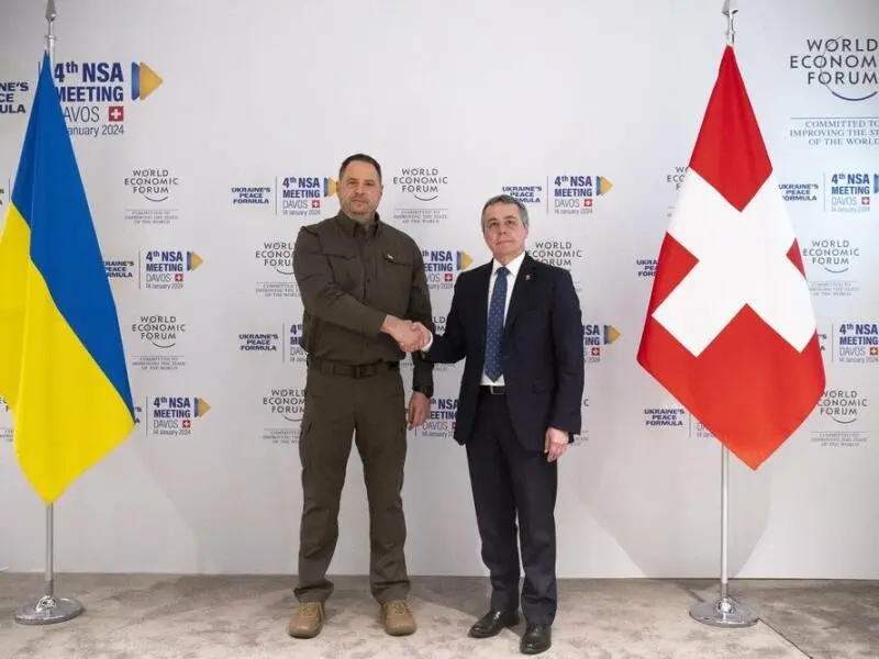 Ukraine-Konferenz: Andriy Yermak und Ignazio Cassis