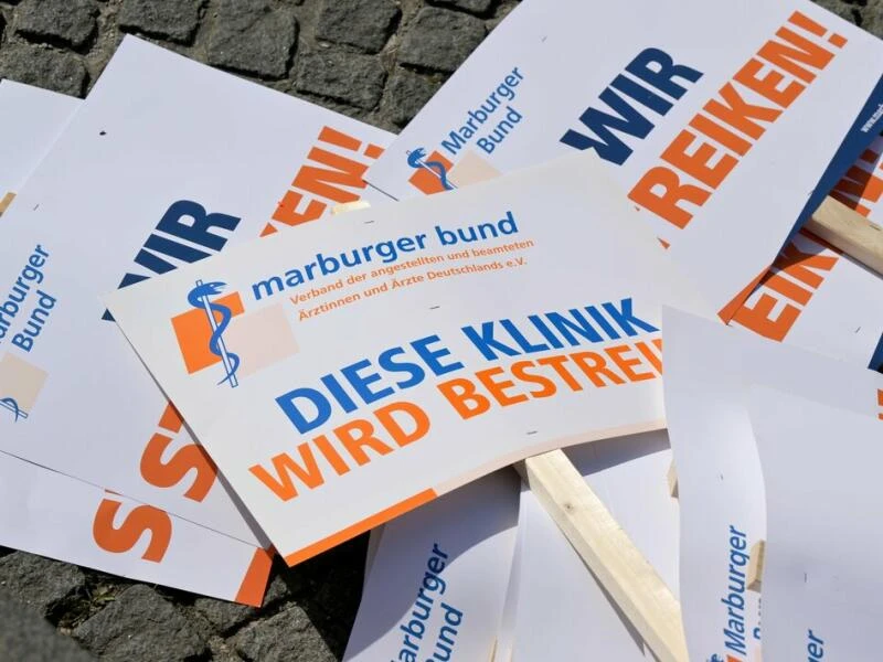 Krankenhaus-Ärzte im Warnstreik