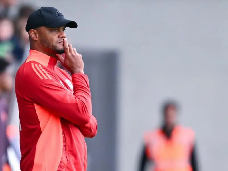 Trainer Vincent Kompany von Bayern München