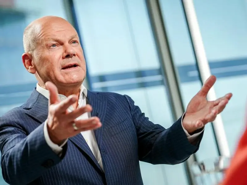 Bundeskanzler Scholz im Sat.1-Interview