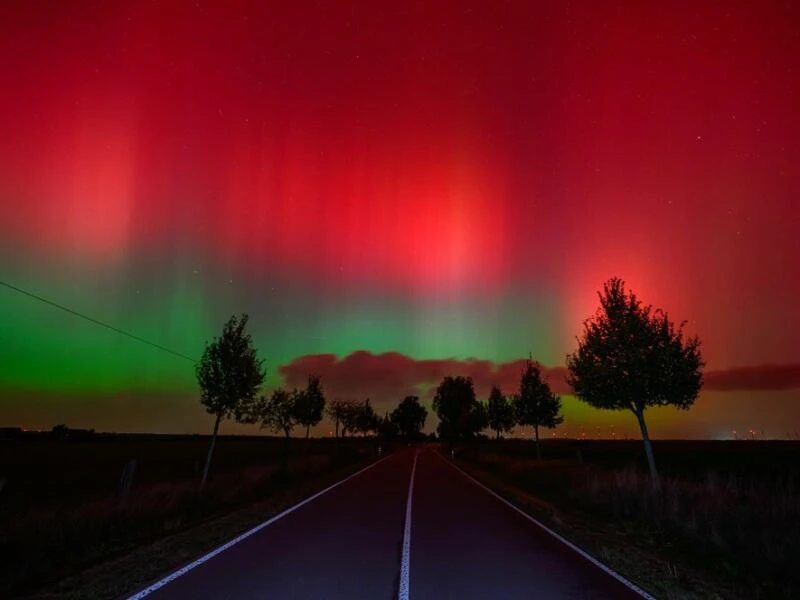 Polarlichter über Brandenburg