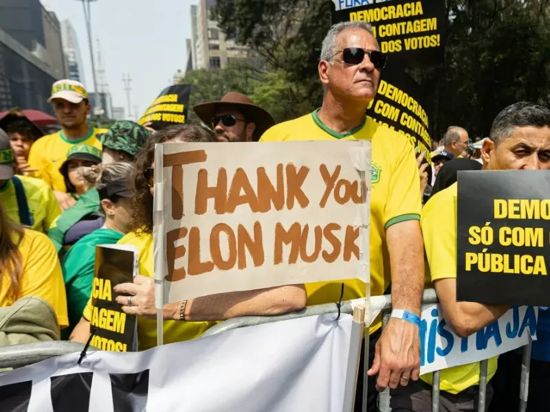 Demonstration in Brasilien