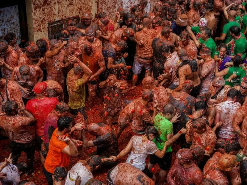 Tomatina de Bunol 2024 in Spanien