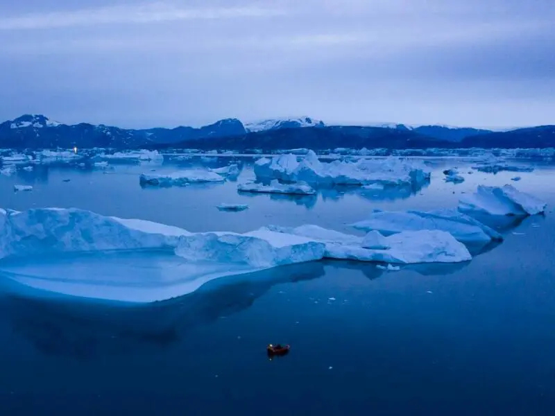 Schmelzendes Eis in Grönland