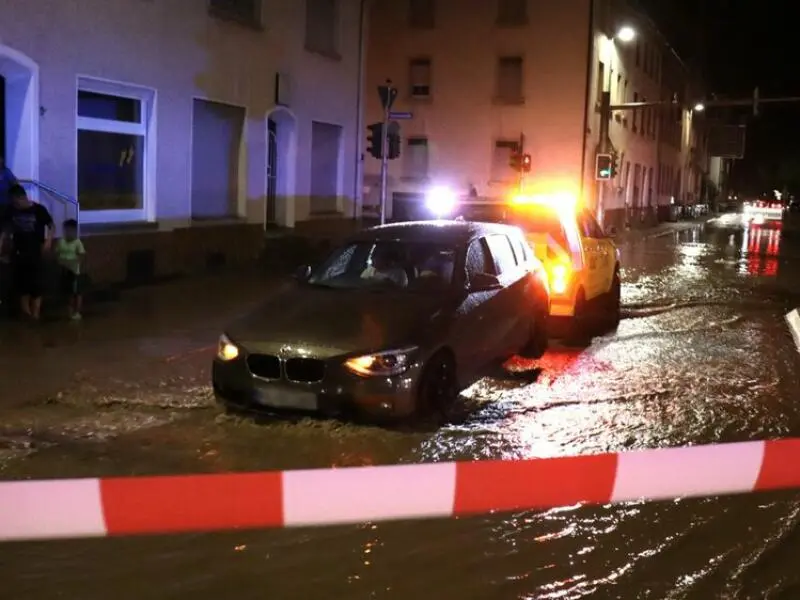 Unwetter  in Baden-Württemberg