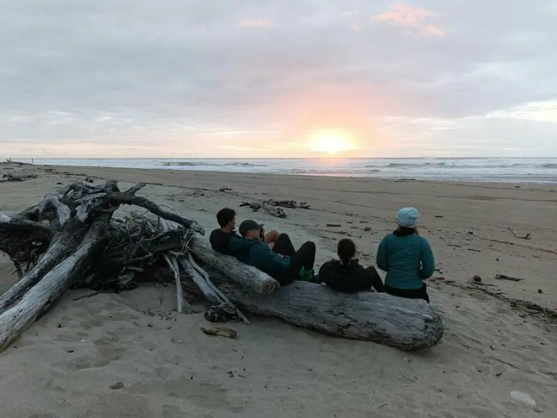 Sonnenuntergang am Heaphy Track in Neuseeland