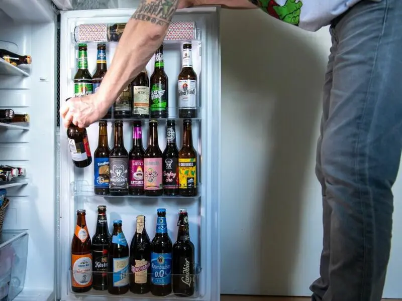 Bier im Kühlschrank