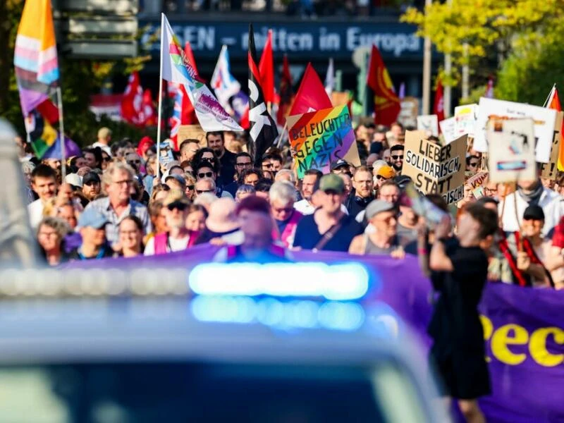 Anit-AfD-Demonstranten