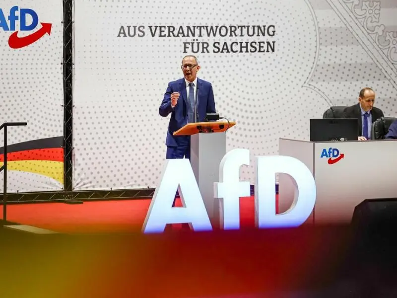 Landesparteitag AfD Sachsen in Glauchau