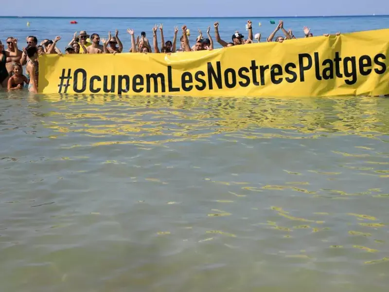 Protest gegen Massentourismus auf Mallorca