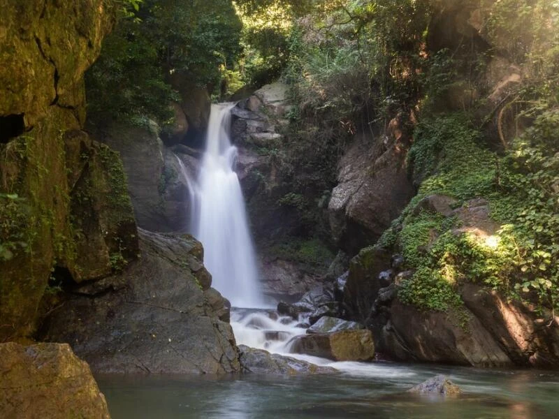 Wasserfall im Naturschutzgebiet Saltos del Jima