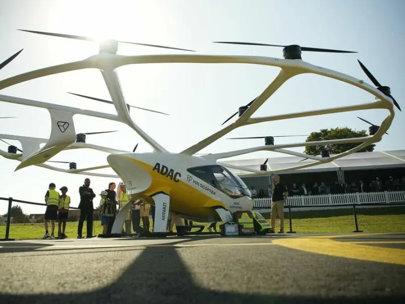 Volocopter fliegt in Frankreich während Olympischer Spiele