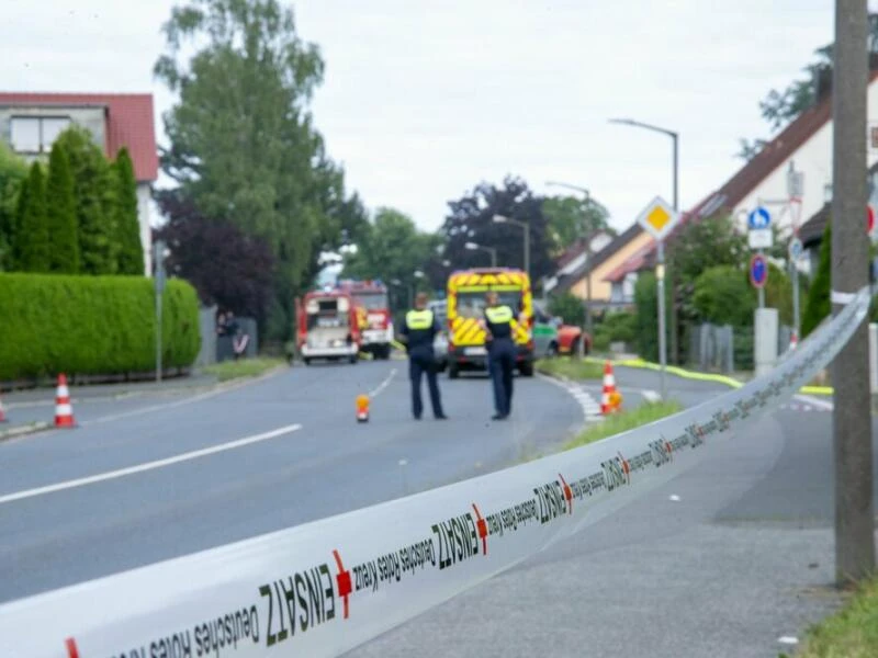 Großeinsatz der Polizei in Altdorf bei Nürnberg