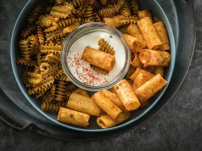 Pasta-Chips aus der Heißluftfritteuse