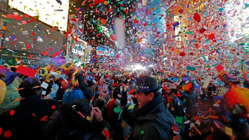 Silvester am Times Square in New York