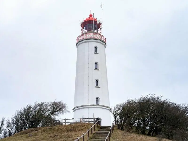 Frisch sanierter Leuchtturm auf Hiddensee