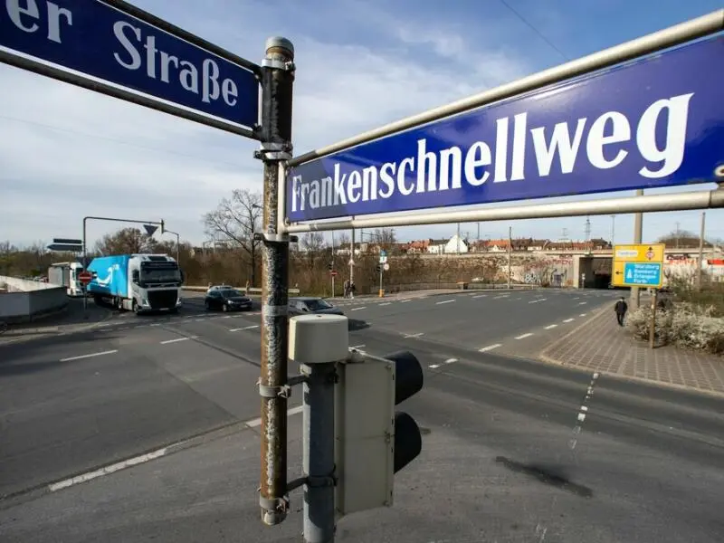 Frankenschnellweg in Nürnberg