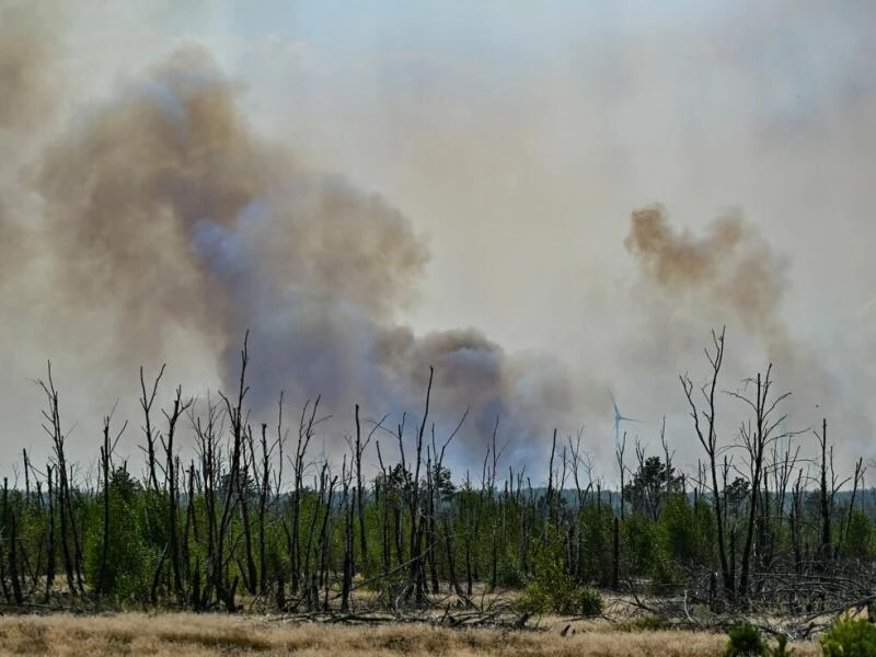 Waldbrand bei Jüterbog