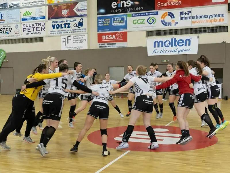 Die Handballerinnen des BSV Zwickau