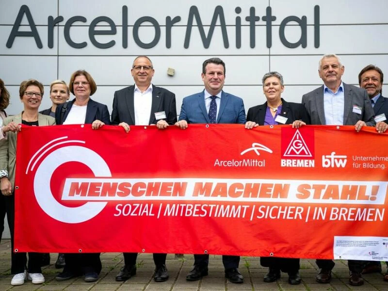 Bundesarbeitsminister Heil besucht Bremer Stahlwerk