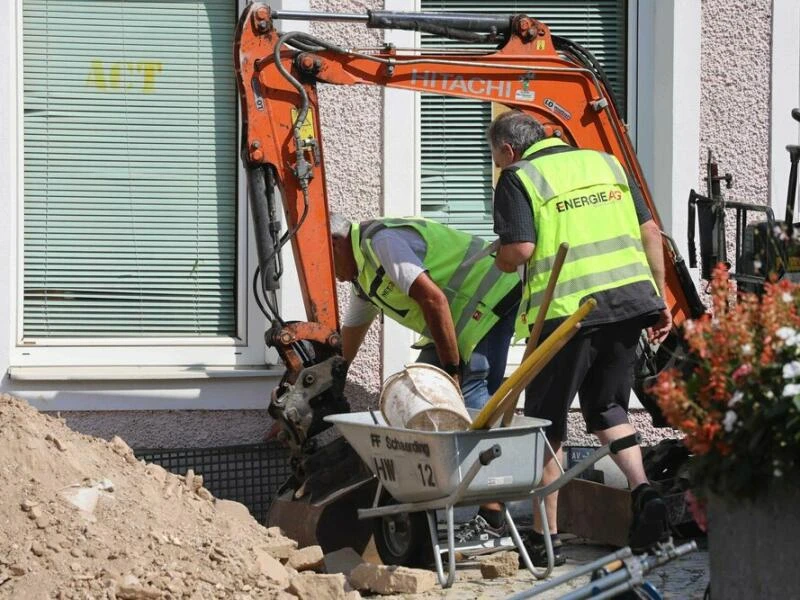 Unfall bei Bauarbeiten in Oberösterreich