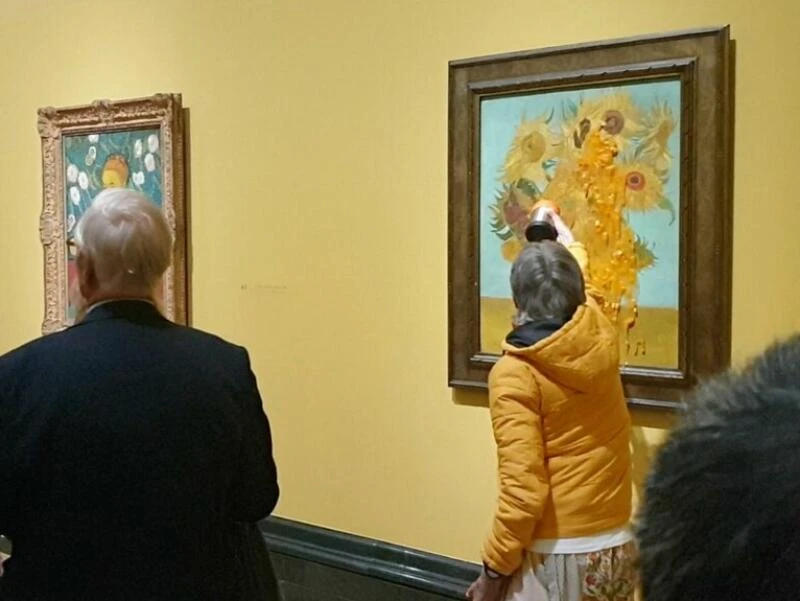 Neuer Suppenangriff auf van-Gogh-Gemälde in London