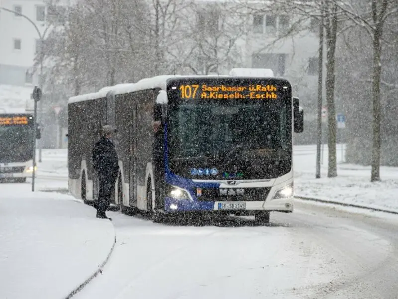 Schnee und Glätte im Saarland